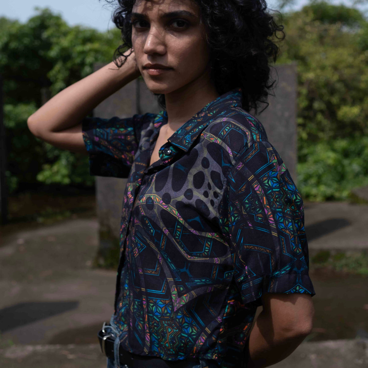 MINDFLARE | Art wear Bamboo Women's Crop Top Shirt