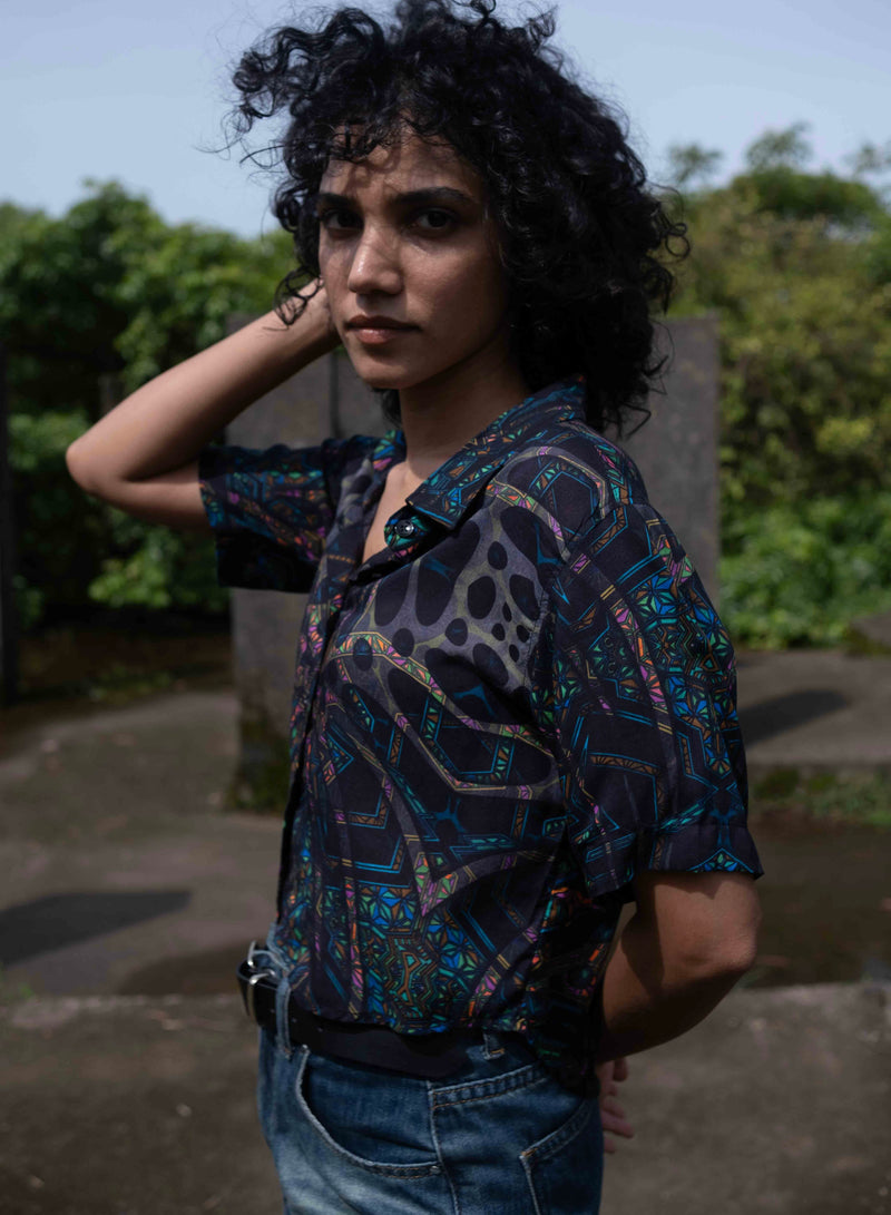 MINDFLARE | Art wear Bamboo Women's Crop Top Shirt