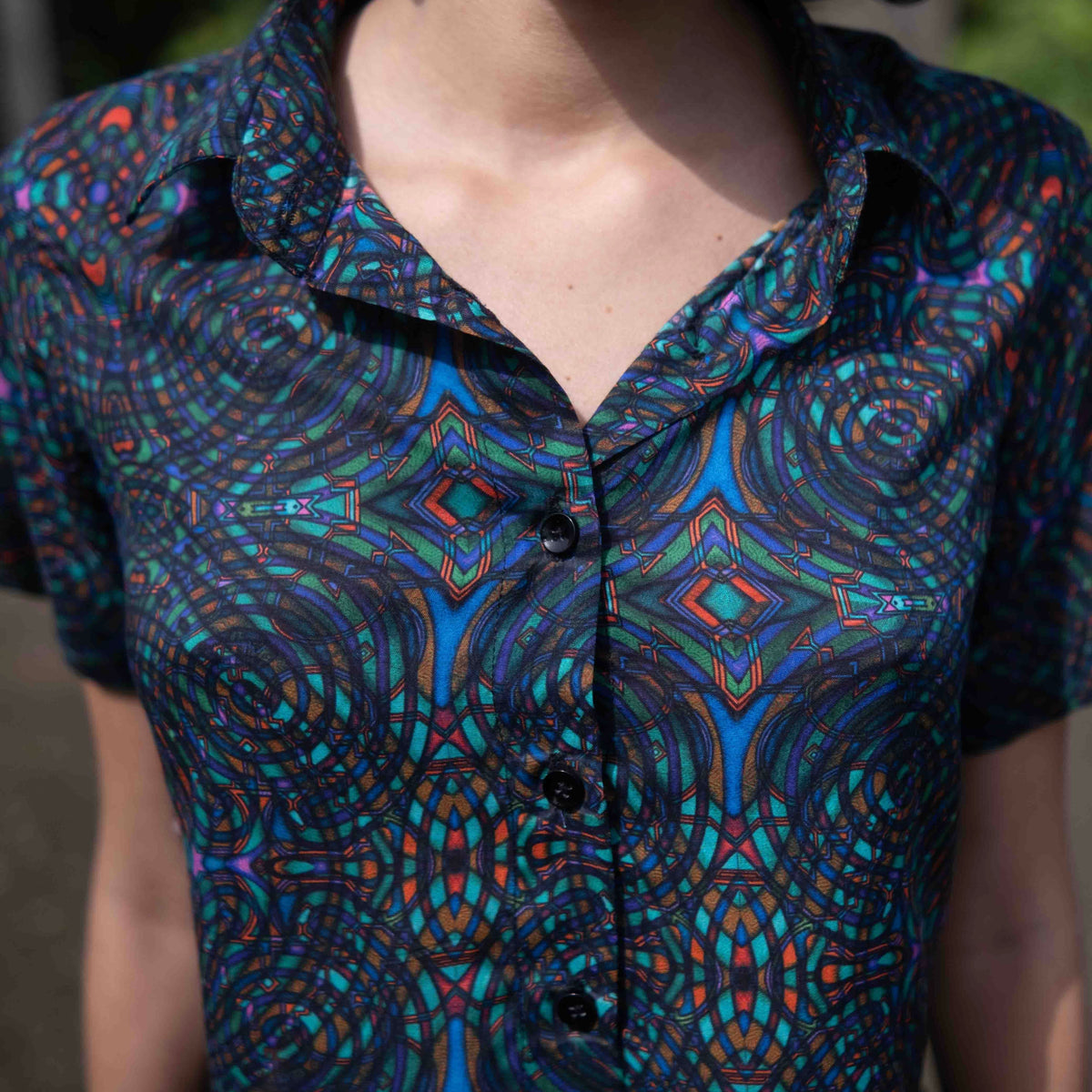 MYCELIUM | Bamboo Fabric Art wear Women's Crop Top Shirt