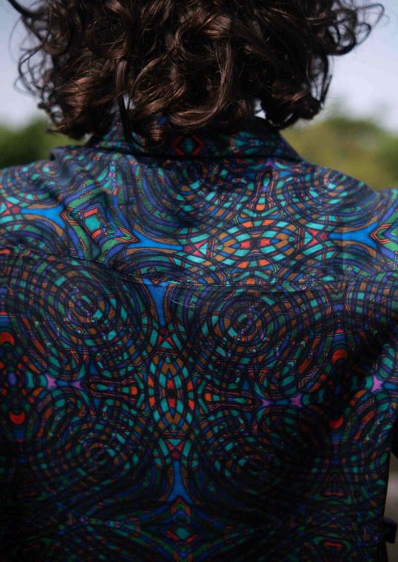 MYCELIUM | Bamboo Fabric Art wear Women's Crop Top Shirt