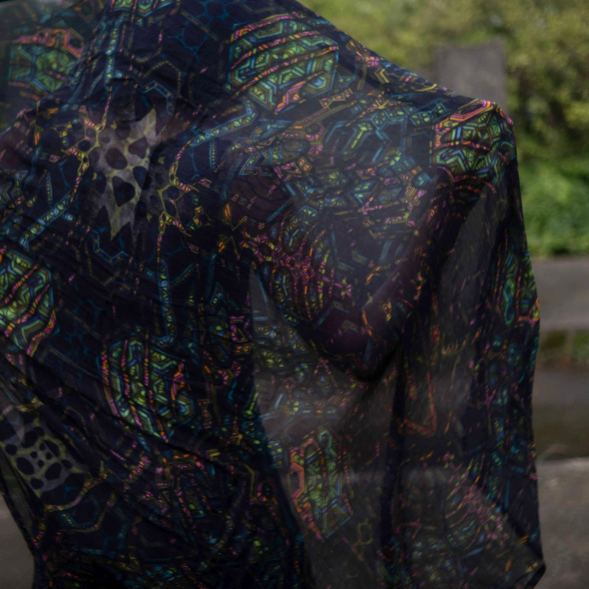 Mind Flare | Bamboo Fabric Scarf | Lightweight Summer Beach Scarf