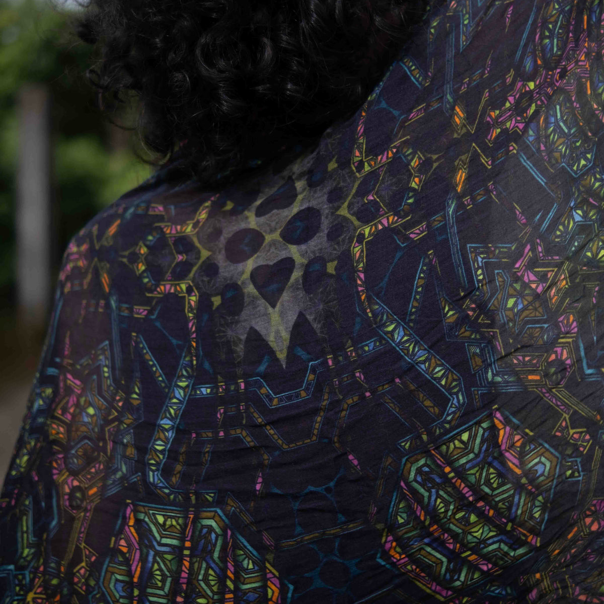 Mind Flare | Bamboo Fabric Scarf | Lightweight Summer Beach Scarf