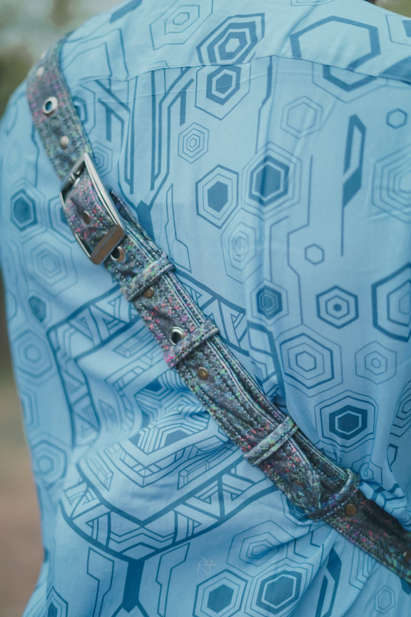 geometric festival crossbody bag adjustable strap design