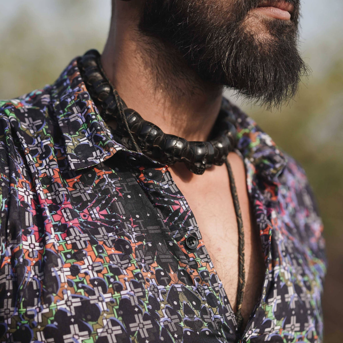 EQUILIBRIUM v2 | Men's Bamboo Shirts | Psychedelic Fractal Pattern Shirt