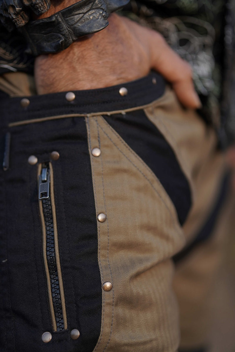 GMT - Up Knee Shorts Khaki Color Men's Dynamic Cargo Shorts