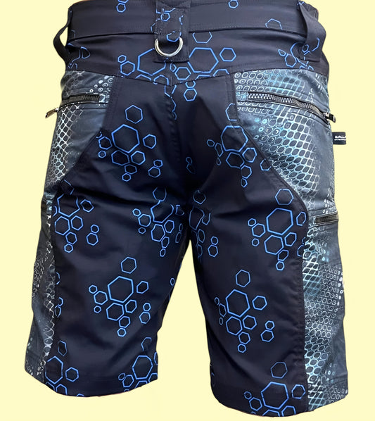 PYTHON MOLECULES - Digital Molecular Python Printed Men's NY Shorts