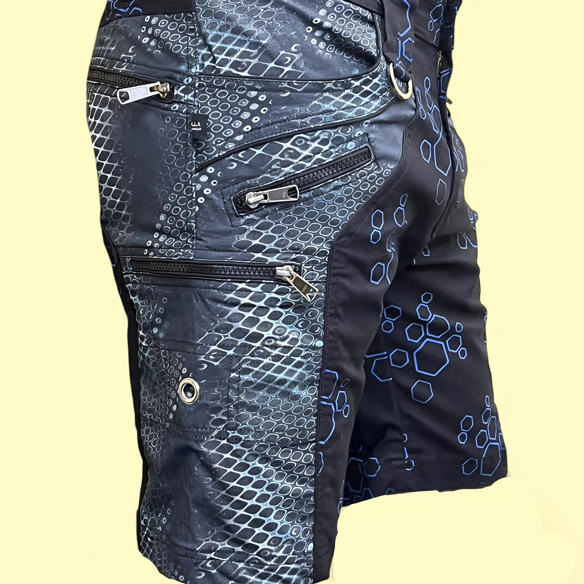 PYTHON MOLECULES - Digital Molecular Python Printed Men's NY Shorts