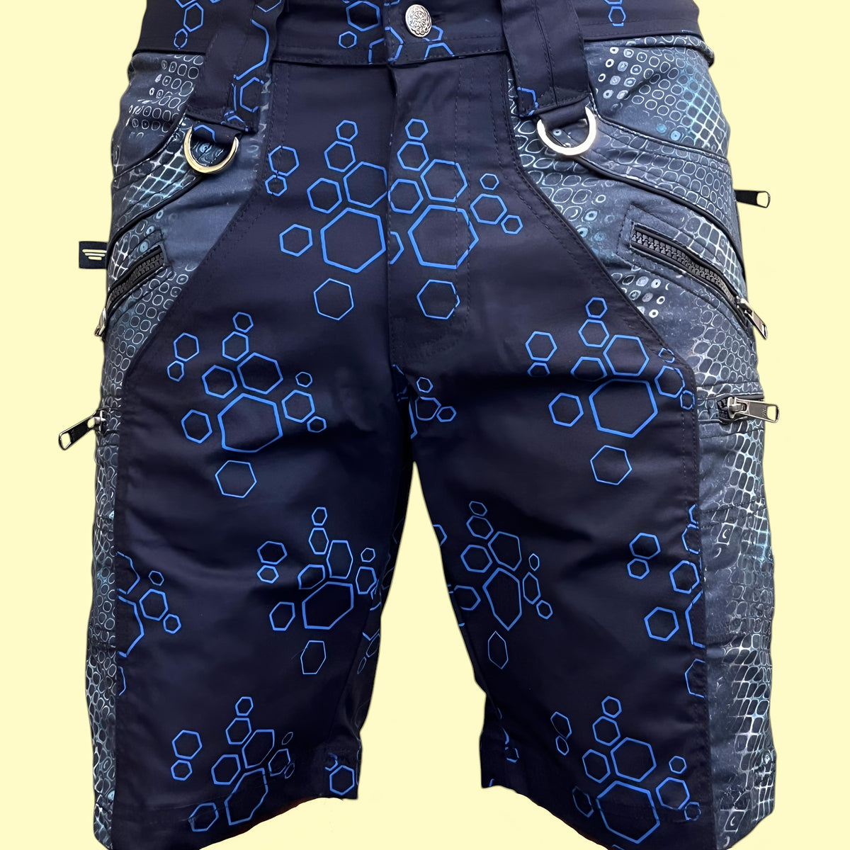PYTHON MOLECULES - Digital Molecular Python Printed Men's NY Shorts