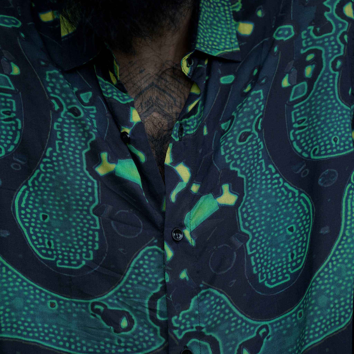 GREEN WIZARD v2 | Men's Short Sleeve Bamboo Shirts | Mens Summer Partywear