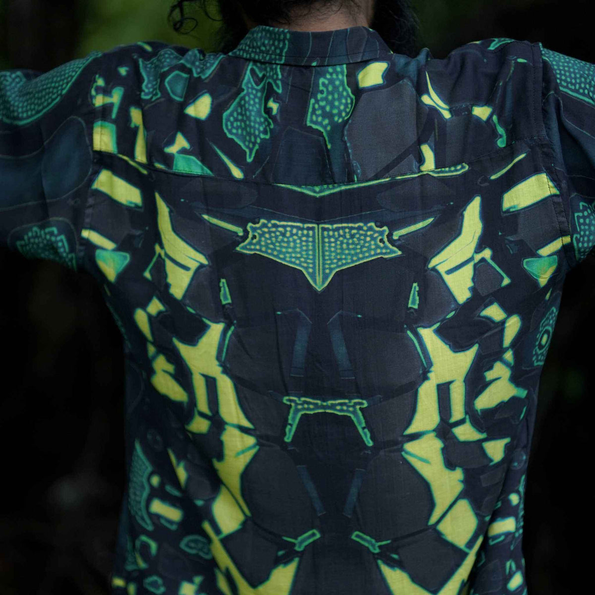 GREEN WIZARD v2 | Men's Short Sleeve Bamboo Shirts | Mens Summer Partywear