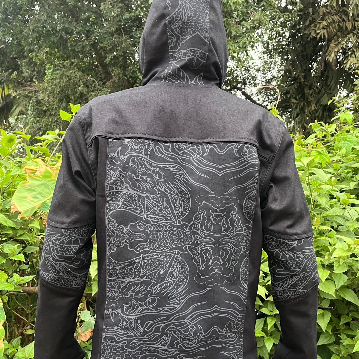 Vanta Dragon - Men's Printed Heavy Cotton Hoodie Jacket