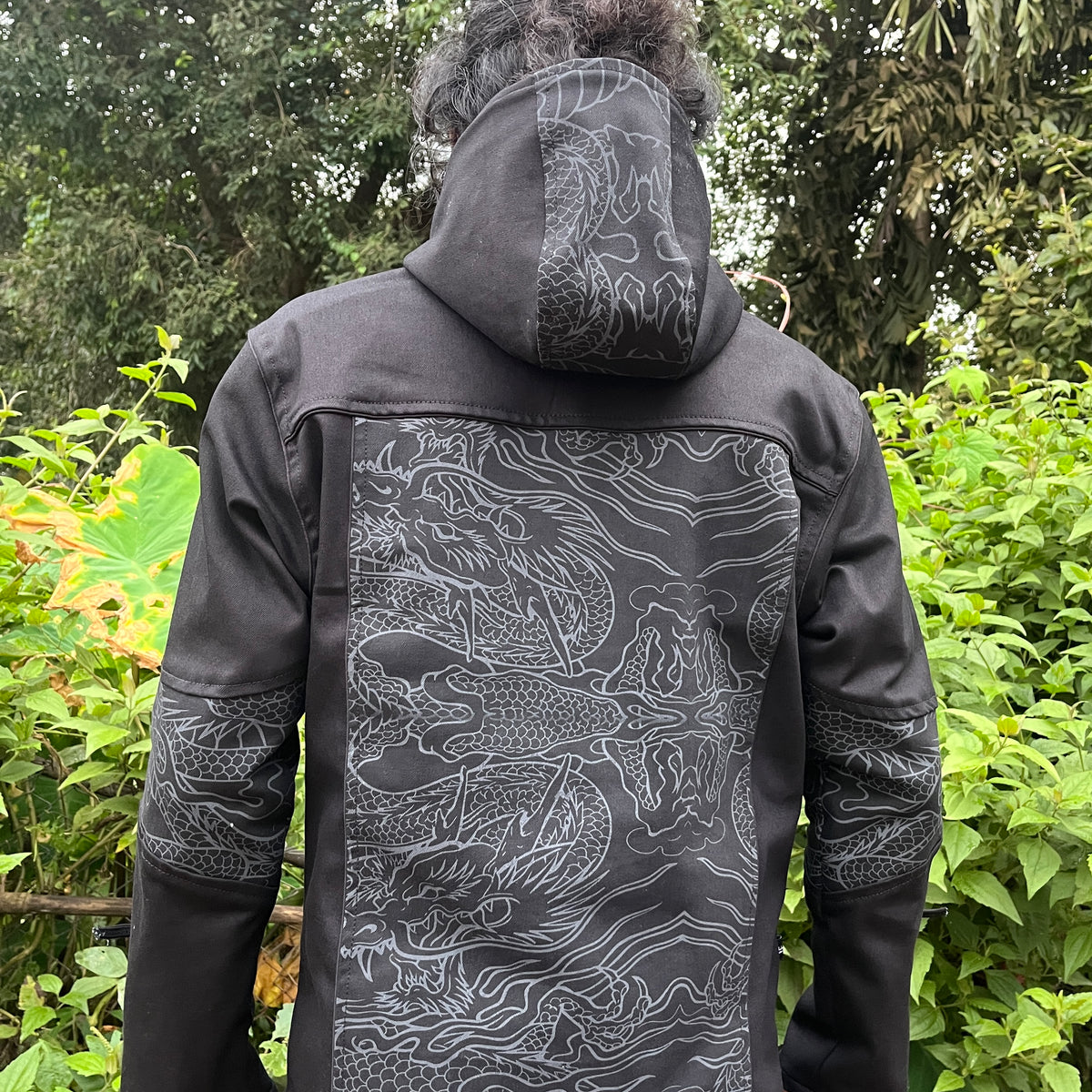 Vanta Dragon - Men's Printed Heavy Cotton Hoodie Jacket