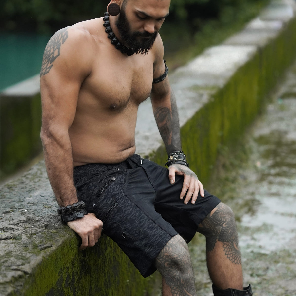 Pythagoras Jet BLACK Men's NY Shorts