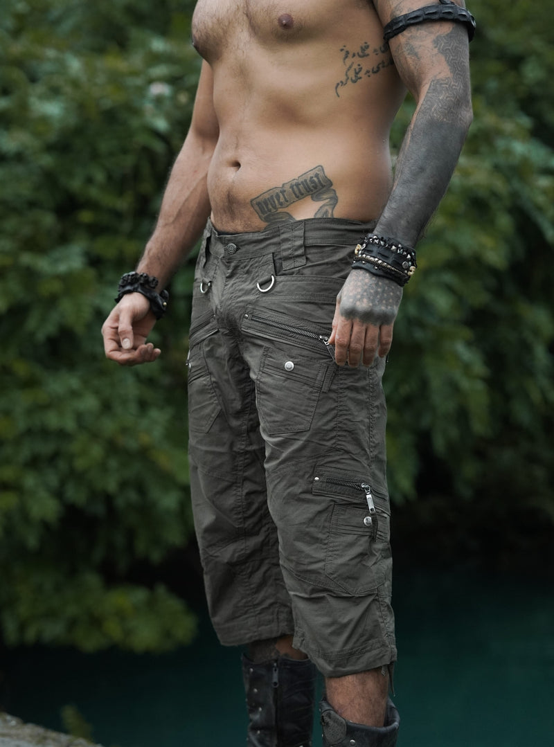 MANAGA SHORTS - Men's Cargo Shorts |Stretch Ribstop Hunter Green Cargo Shorts