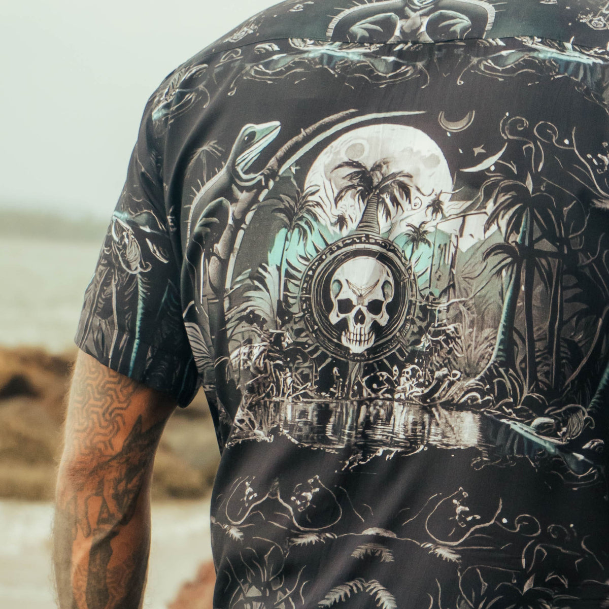 METACORE | Men's Bamboo Shirts | Gothic Skull Print Metacortex Edition Shirt