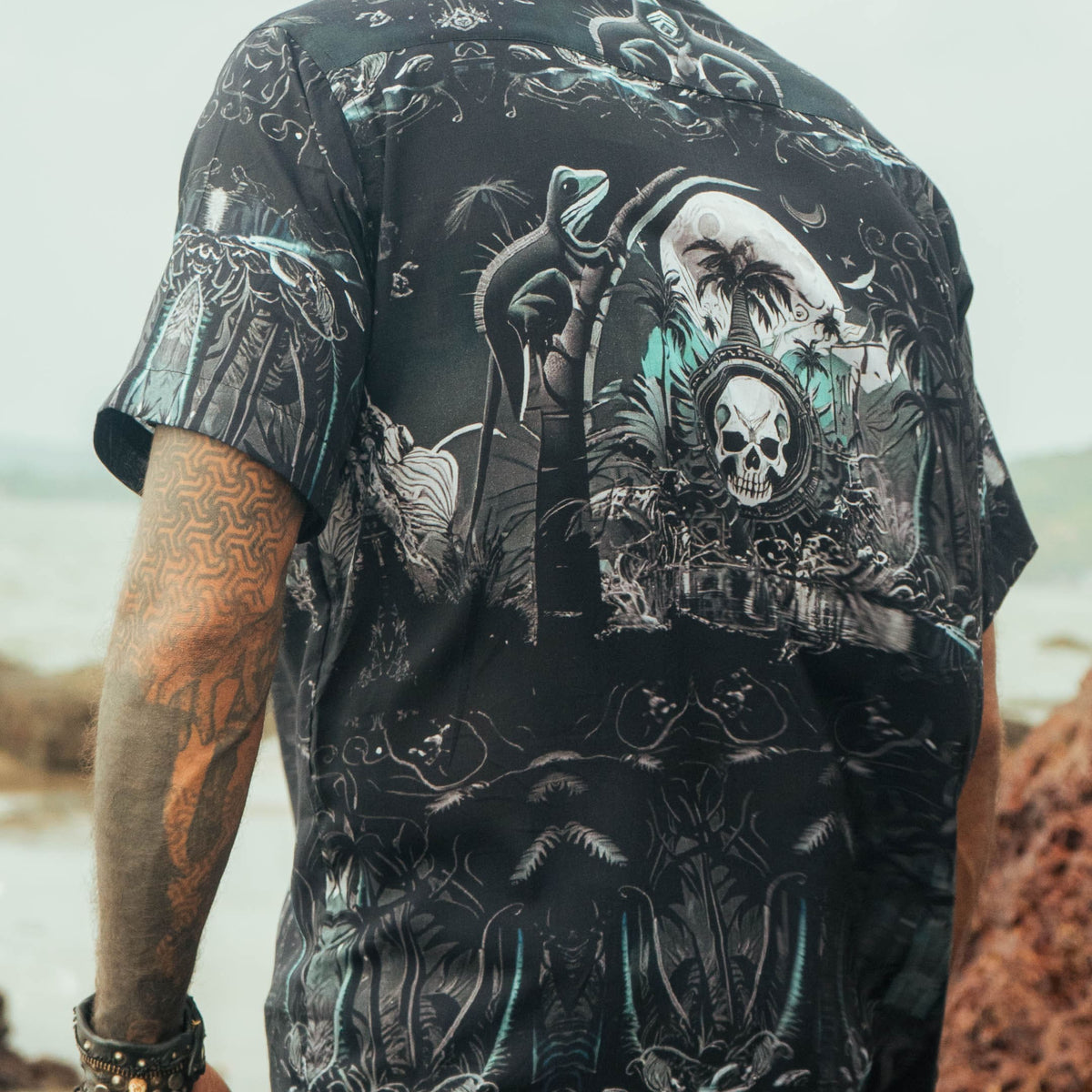 METACORE | Men's Bamboo Shirts | Gothic Skull Print Metacortex Edition Shirt