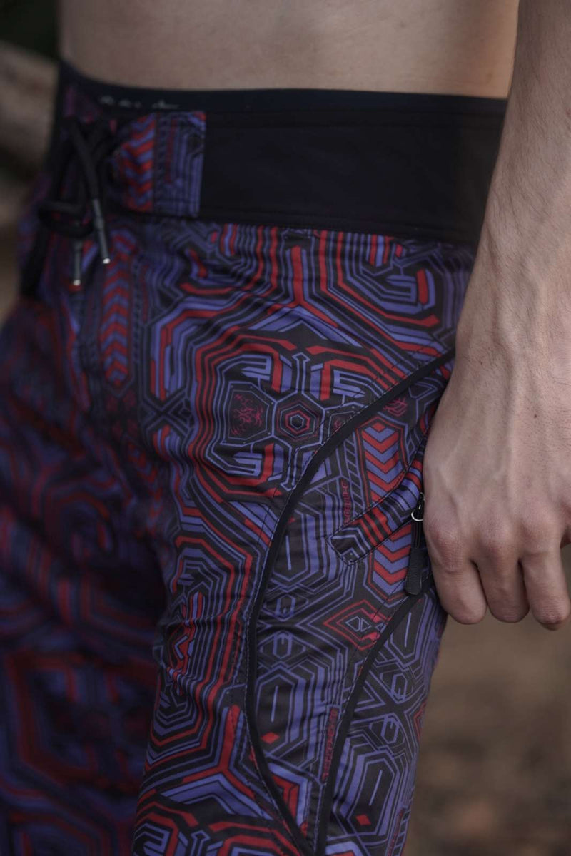 mens swim shorts drawstring waistband detail quick dry