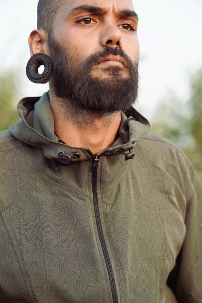 Magma Codex Khaki Edition -Artwear Windbreaker Coat Jacket