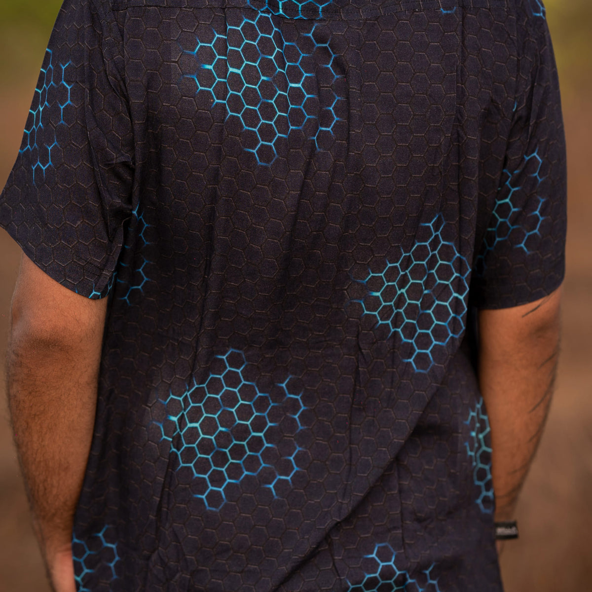 Mayan Molecules - Men's Short Sleeve Viscose Shirts | Men's Summer Partywear