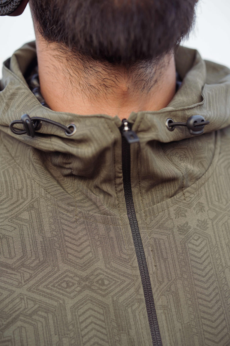 Metanoia Codex Khaki Edition -Artwear Windbreaker Coat Jacket