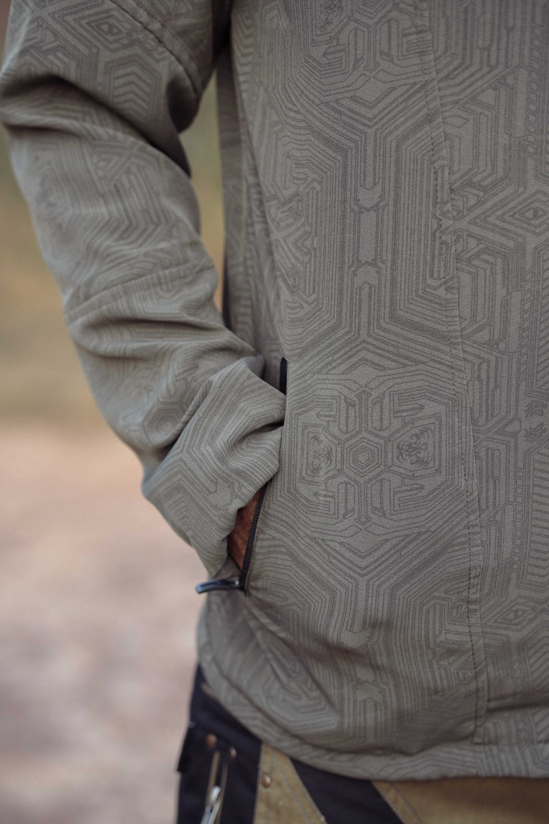 Metanoia Codex Khaki Edition -Artwear Windbreaker Coat Jacket