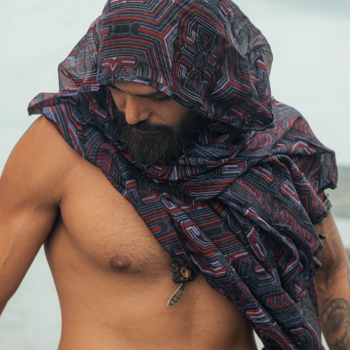 METANOIA | Bamboo - Modal Fabric Scarf | Lightweight Summer Beach Scarf