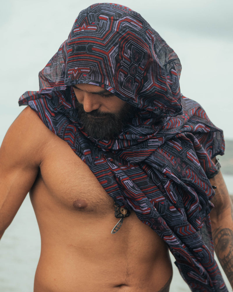 METANOIA | Bamboo - Modal Fabric Scarf | Lightweight Summer Beach Scarf