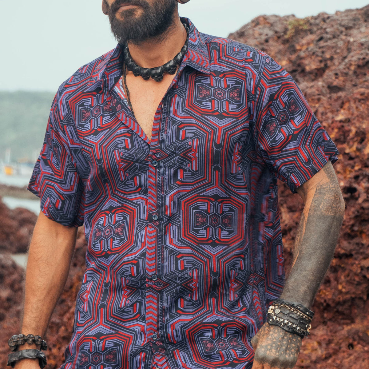 METANOIA | Men's Bamboo Shirts | Cyberpunk Style Shirt