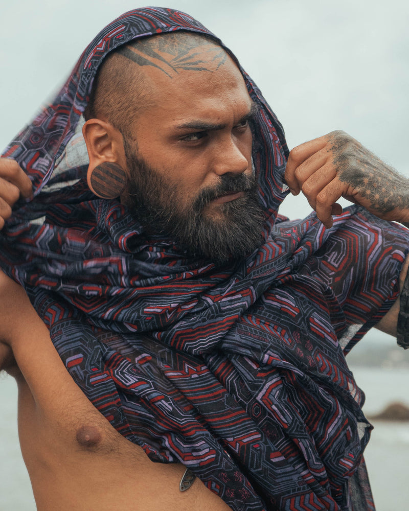 METANOIA | Bamboo - Modal Fabric Scarf | Lightweight Summer Beach Scarf