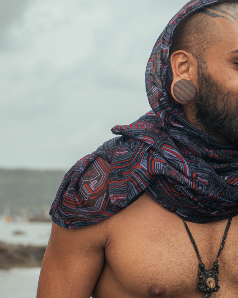 METANOIA | Bamboo - Modal Fabric Scarf | Lightweight Summer Beach Scarf