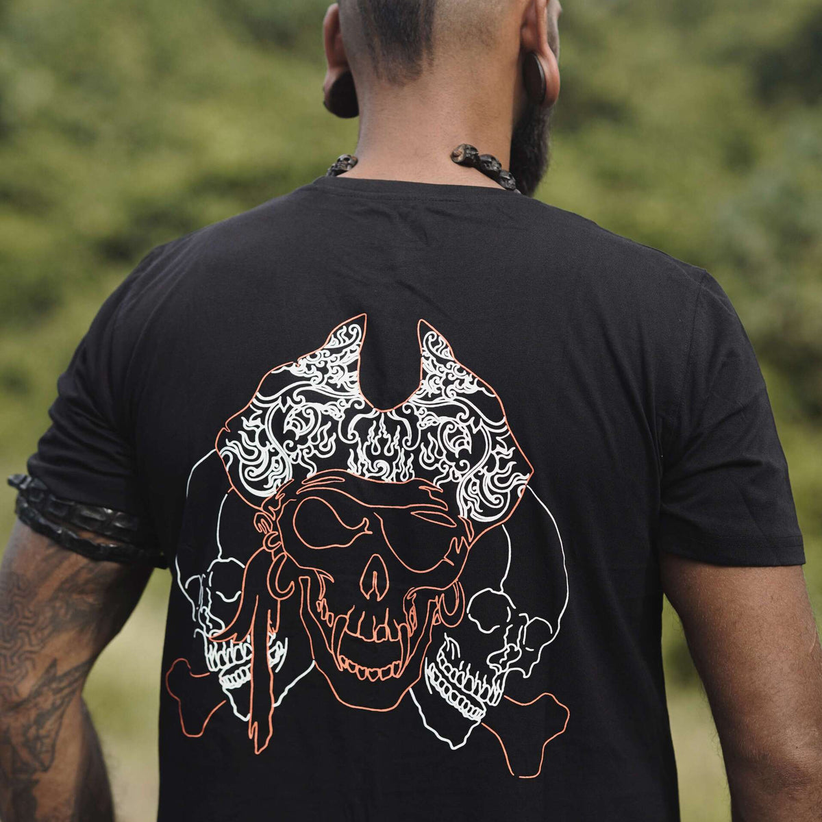 PIRATE'S GOSPEL| Black Men's Psychedelic T-shirts UV Glow