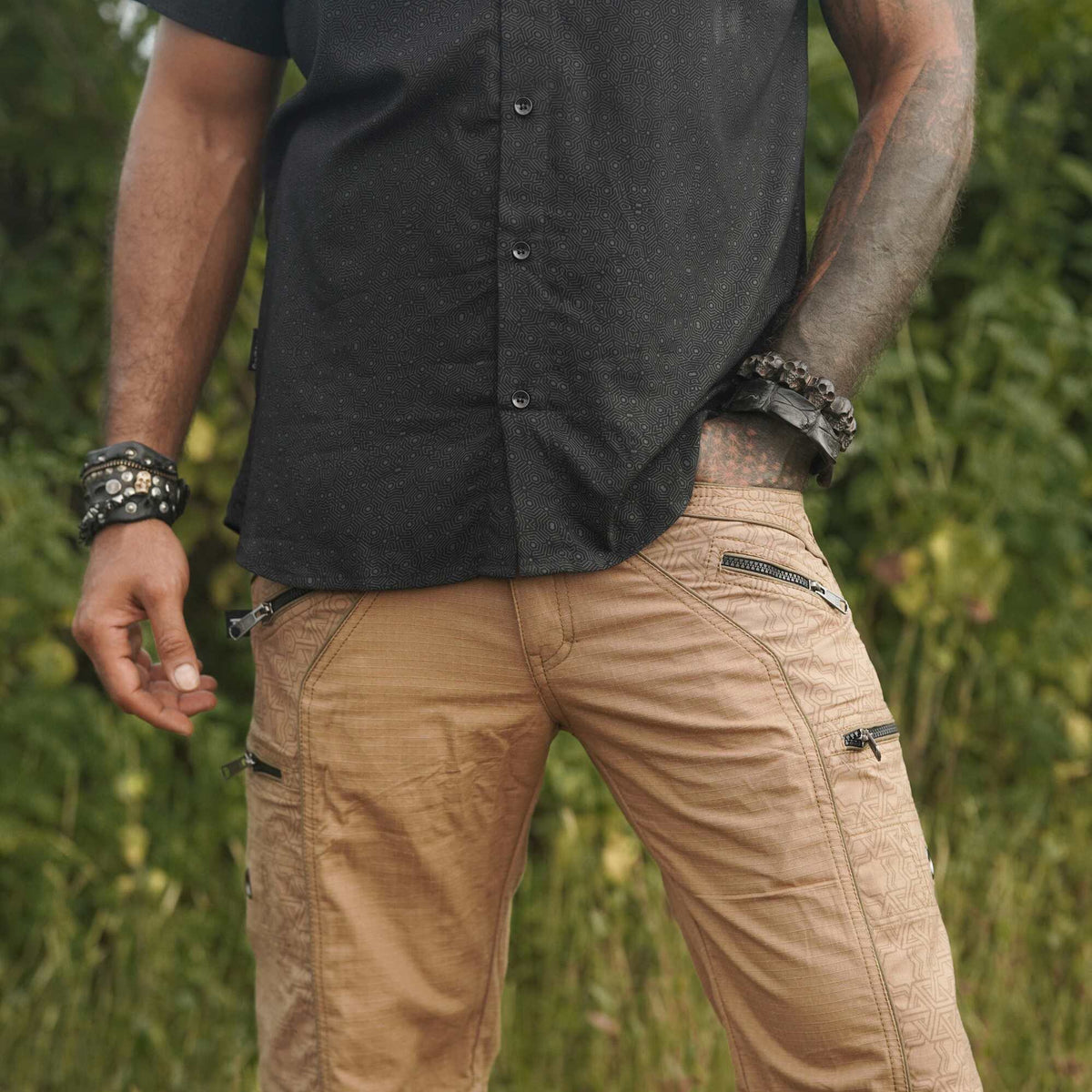 PYTHAGORAS - NY Shorts Semi Screen-printed Men's Artwear Shorts