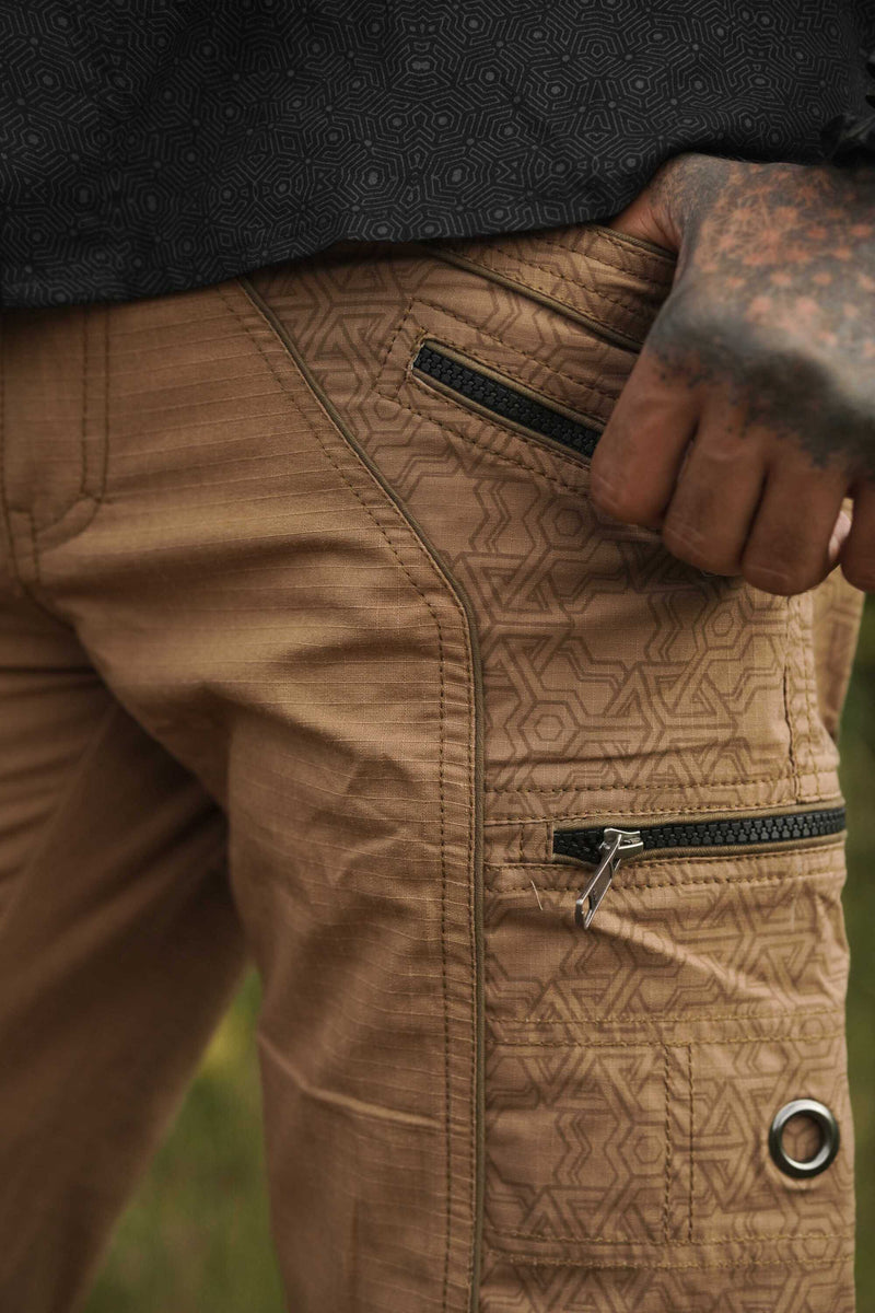 PYTHAGORAS - NY Shorts Semi Screen-printed Men's Artwear Shorts