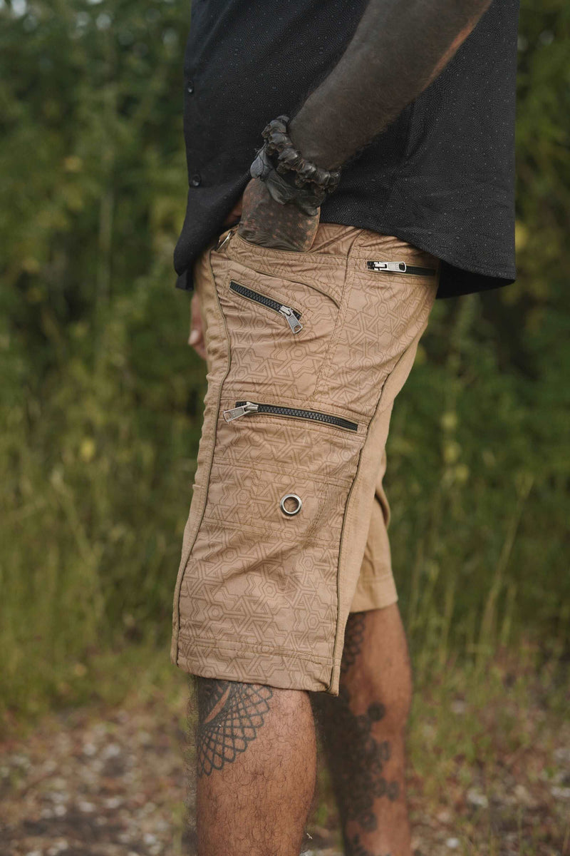 PYTHAGORAS - NY Shorts Semi Screen-printed Men's Artwear Shorts