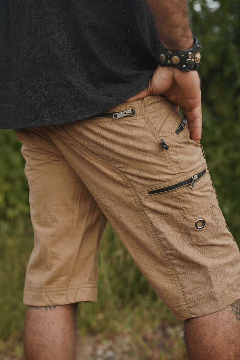 PYTHAGORAS - NY Shorts Semi Screen-printed Men's Artwear Shorts