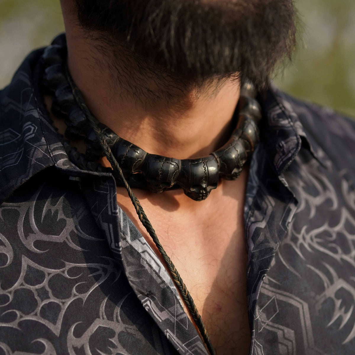 PIRATES OF CHAPORA| Men's Bamboo Shirts | Gothic Skull Print Shirt