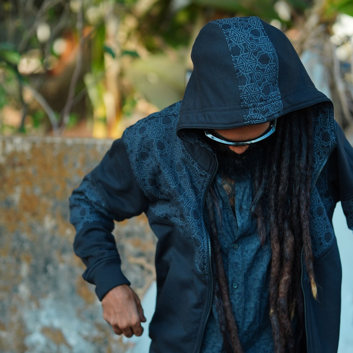 Pythagoras - Cotton Fleece Hoodies for Men with Psychedelic Print