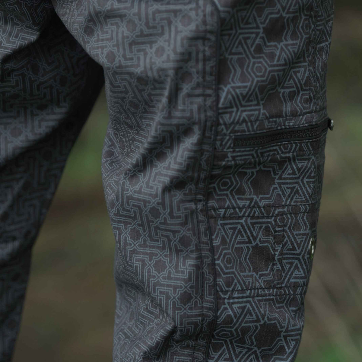 Pythagoras Yantra Grey - Psytrance Festival NY Pants for Men