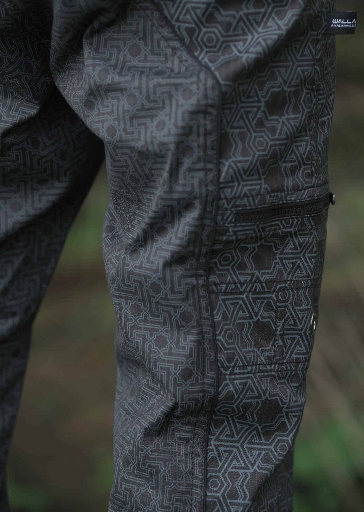 Pythagoras Yantra Grey - Psytrance Festival NY Pants for Men