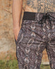 mens printed swim shorts snake pattern python swirl front view