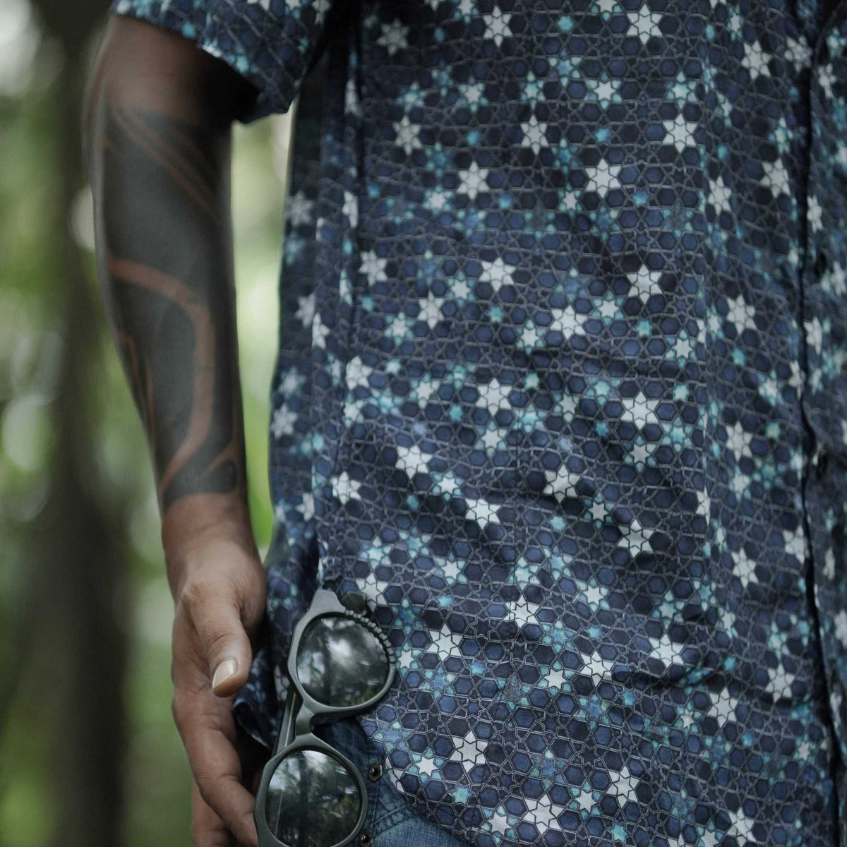 Realm of Metatron shirt – breathable bamboo festivalwear

