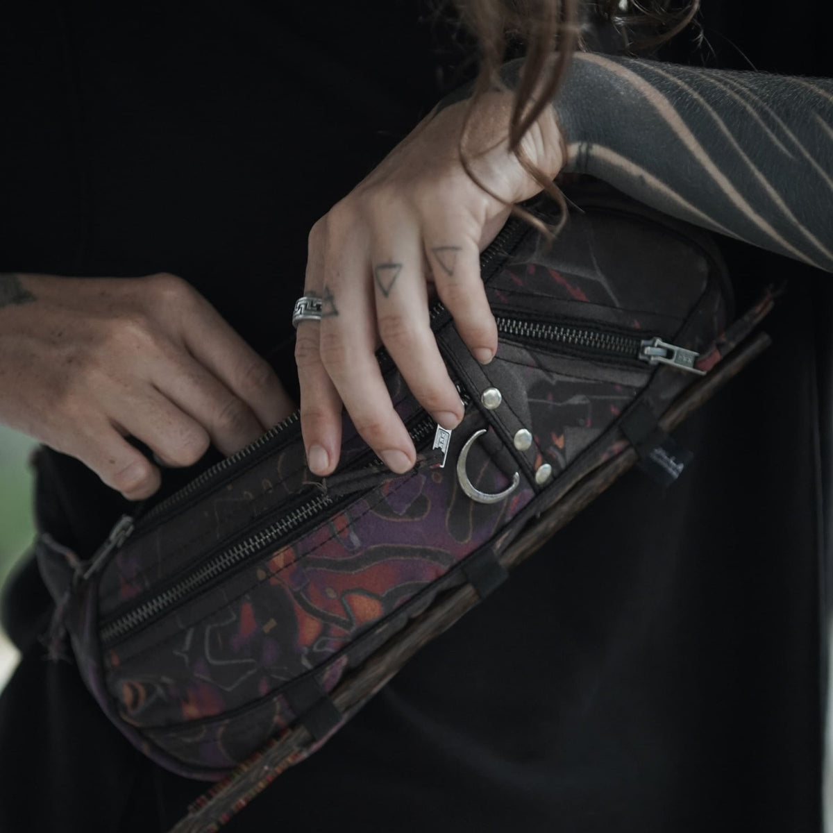 STRAYA | Unisex Crossbody Bag | Psychedelic Goa Partywear Sling Pouch