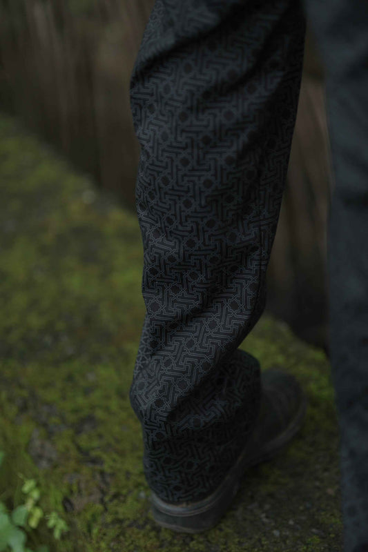 Men’s Stretch Cargo Pant – Shri Yantra Black Psywear NY Pants