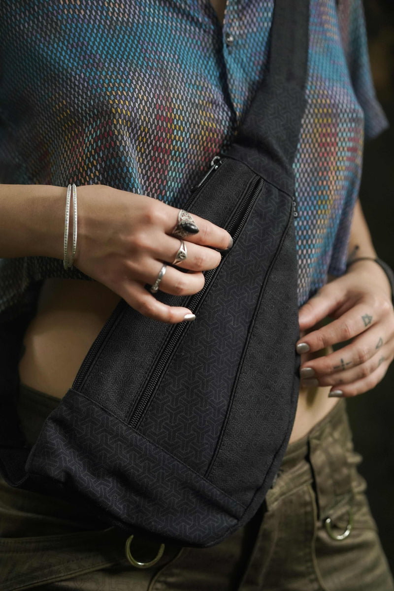 Torto Bag - Abstract Vortex Screen Printed Shoulder Sling Bag