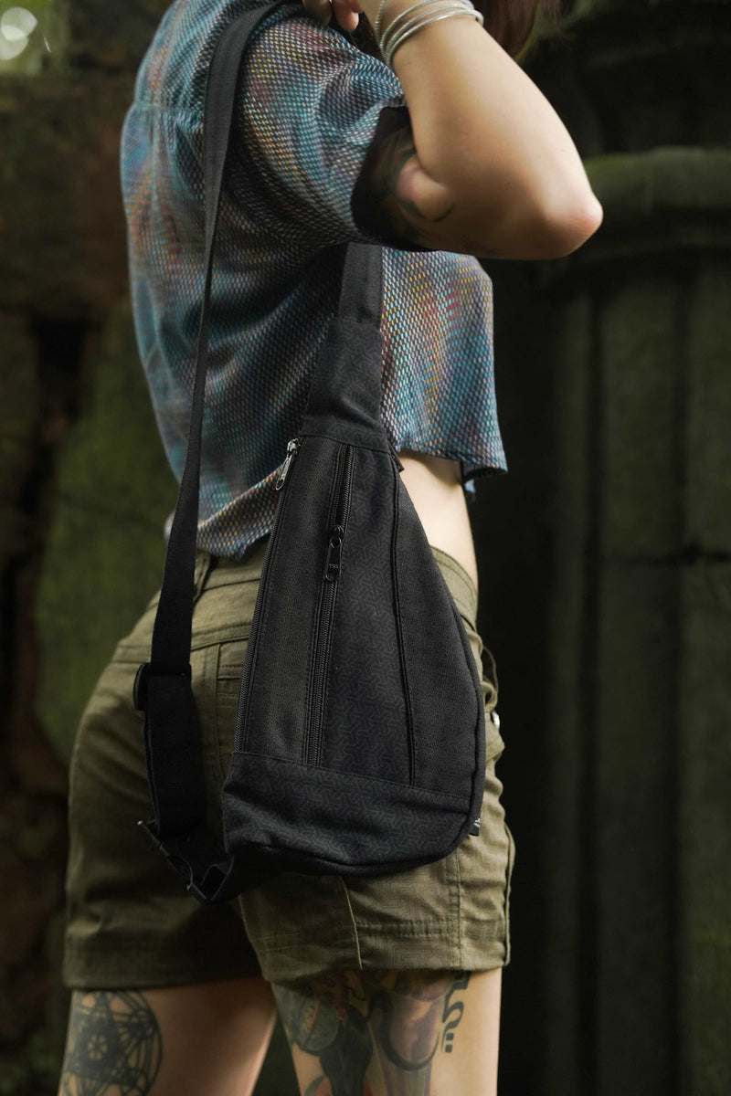 Torto Bag - Abstract Vortex Screen Printed Shoulder Sling Bag