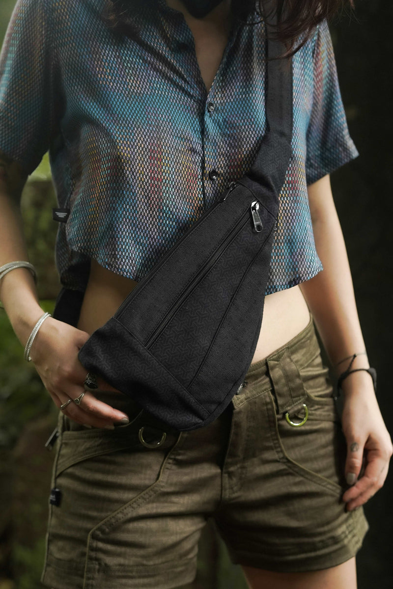 Torto Bag - Abstract Vortex Screen Printed Shoulder Sling Bag