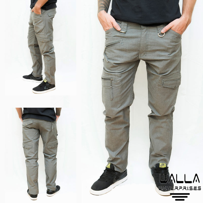 Hippie Cargo Pants for Men – Urban Black Stretch Utility