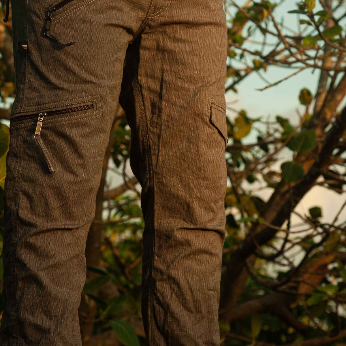 Urban Hippie Grey Stretchable Cargo Pants