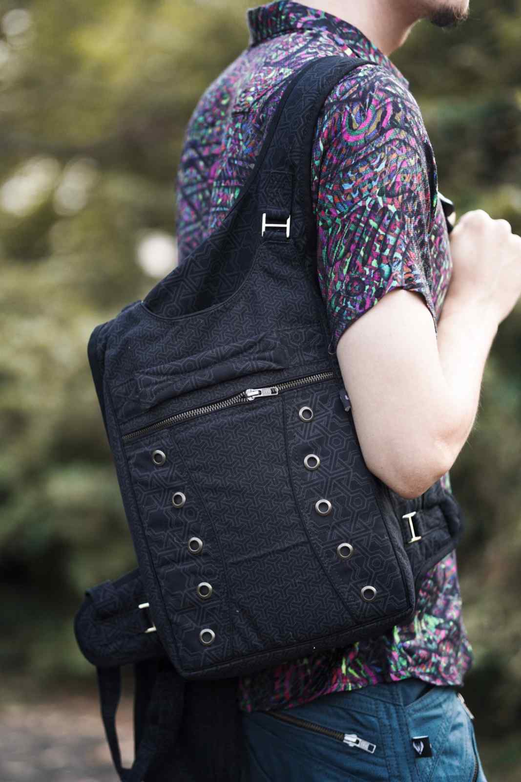 ABSTRACT PYTHAGORAS Ninja Bag | Sacred Geometry Print Multi Purpose Bag pack