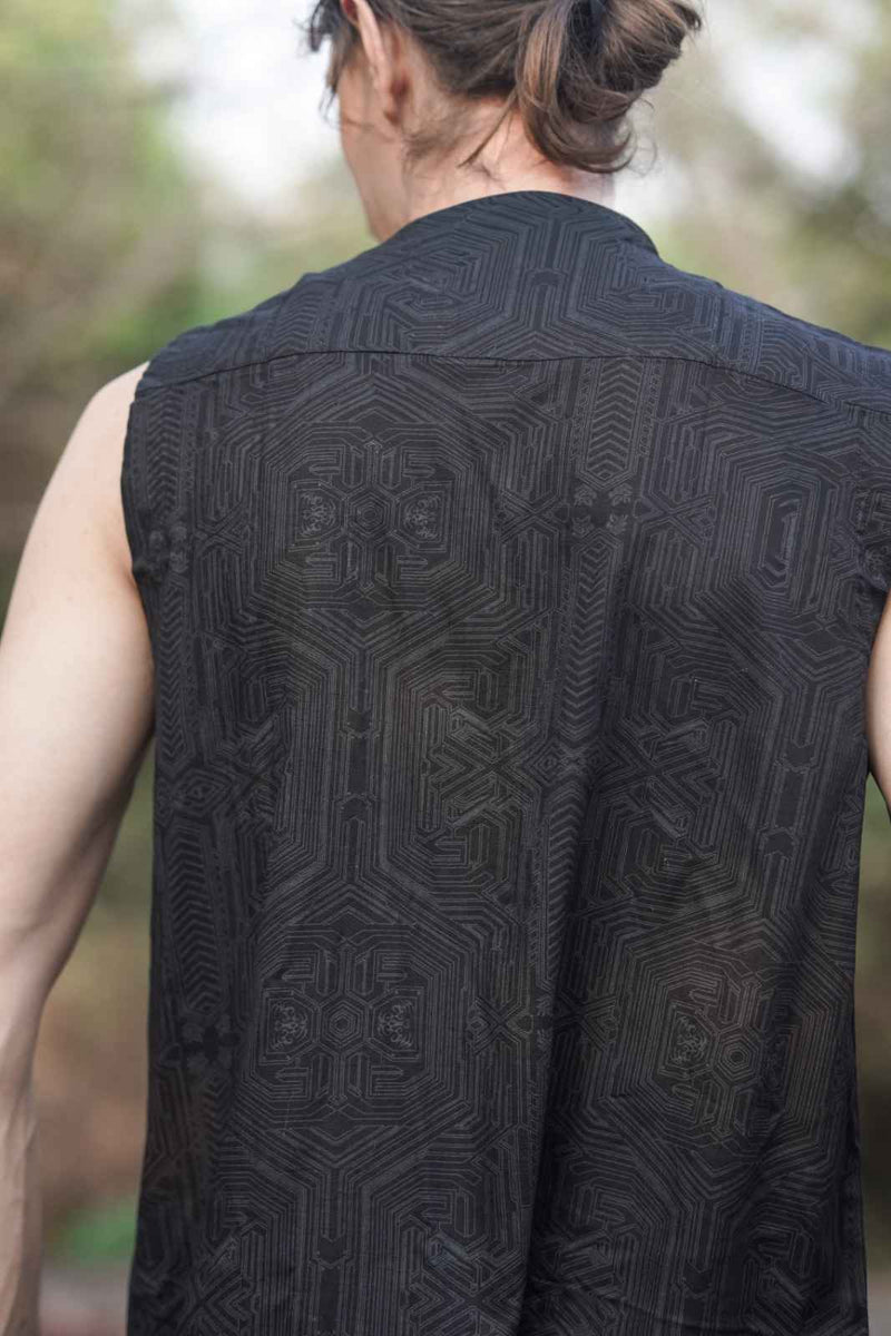 METANOIA Cyber Art Wear Viscose Sleeveless Shirt